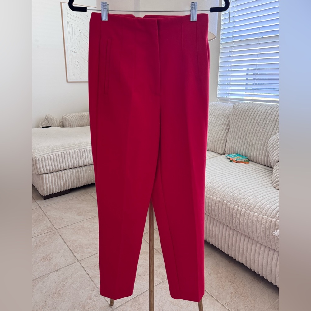 Zara Vibrant Red Women's Trousers